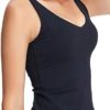 POSHDIVAH Women Sports Bra Longline Padded Tank Top Naked Feeling Workout Fitness Running Yoga Tops - Image 2