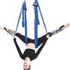 Chenxy Aerial Yoga Swing Set Yoga Hammock Trapeze Swing Trapeze Yoga Kit Flying Yoga Inversion Tool Antigravity Ceiling Hanging Yoga Sling Adult Kids Arial Door Yoga Swing Home Gym Hanging Swing - Image 5