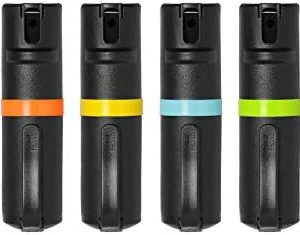 POM Pepper Spray Flip Top Pocket Clip - Maximum Strength OC Spray for Self Defense - Tactical Compact & Safe Design - 25 Bursts & 10 ft Range - Powerful & Accurate Stream Pattern
