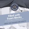 Milliard Deluxe Crash Pad, Sensory Pad with Foam Blocks for Kids and Adults with Washable Cover (60x54in.) - Image 5