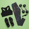 Cerburny Women's Athletic Workout Leggings High Waisted 4-Way Stretch Yoga Pants Running Exercise Pants - Image 9