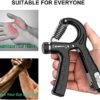 AudeRhine Grip Strength Trainer, Adjustable Resistance 11-132lbs Non-Slip Gripper, Hand Grip Exerciser Strengthener For Exercise Grip| Training Wrist Strength| Forearm Training| Injury Recovery - Image 4