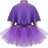 CHICTRY Girls' Circus Trapeze Costume Sparkle Princess Girl Ruffles Leotard with Gloves Dress up Outfits Sets - Image 3