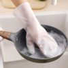 UOJO Reusable Household Cleaning Gloves and Non-Slip Grip Reusable Unlined Dishwashing Gloves Cleaning Brush (Grey-Brush-Halfpalm) - Image 3