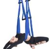 Chenxy Aerial Yoga Swing Set Yoga Hammock Trapeze Swing Trapeze Yoga Kit Flying Yoga Inversion Tool Antigravity Ceiling Hanging Yoga Sling Adult Kids Arial Door Yoga Swing Home Gym Hanging Swing - Image 4