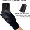 FINGER TEN Winter Gloves for Men Work Grip Waterproof Touchscreen Long Cuff Pair, Windproof Warm Thermal Gloves Paded Non Slip for Working Outside Outdoor Sports Driving Texting Workout Training - Image 2
