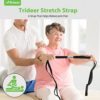 Trideer Stretching Strap Yoga Strap Physical Therapy for Home Workout, Exercise, Dance, Pilates and Gymnastics, 10 Loops Non-Elastic Stretch Bands with Workout Guide for Women & Men. - Image 2