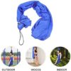 Aerial Yoga Hammock Ceiling Mount: Yoga Swing Elastic Stretch Nylon Swing with Strap Carabiners for Antigravity Yoga Indoor Pilates Inversion Exercises for Kids Blue - Image 5
