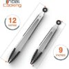 Tribal Cooking Kitchen Tongs with Silicone Tips - Stainless Steel tongs for cooking - 9" and 12" Tongs With Silicone Rubber Grips, Small and Large - Metal BBQ Tongs with Locking - Heat Resistant - Image 2