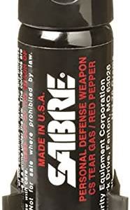 SABRE 3-IN-1 Pepper Spray Home Defense Unit — Police Strength – w/ Glow-in-the-Dark Safety & Wall Mount Clip (2.2 oz)