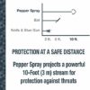 SABRE Advanced Compact Pepper Spray with Clip – 3-in-1 Formula (Pepper Spray, CS Tear Gas & UV Marking Dye), Police Strength Self Defense Spray, 10-Foot (3 m) Range, 35 Bursts – Easy Access Belt Clip - Image 6