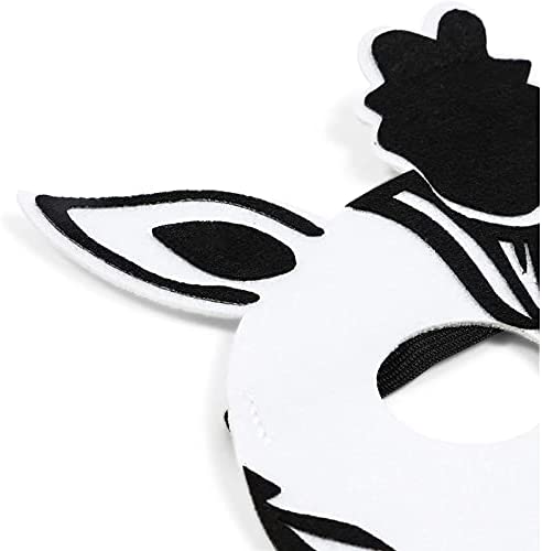Felt Animal Masks for Jungle Birthday Party Favors (7 x 7.2 Inches, 12 Pack) - Image 4