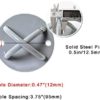 Wall And Ceiling Mount Aerial Rope Brackets, Ceiling Anchors For The Yoga,Olympic Rings Trx Hanger Bracket, Suspension Straps, Boxing Sandbags, Resistance Bands, Battle Ropes, Swing(2 Pcs) - Image 5