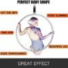 ZEZYXUFM 34" Aerial Hoop Equipment Single Tab Yoga Ring Dancing Circus Home Gym - Image 6