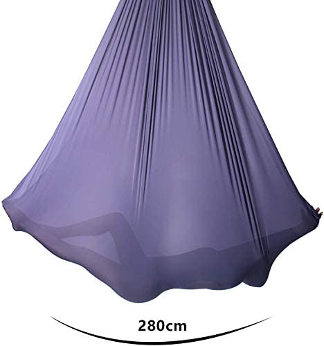Maxwelly Silk Aerial Yoga Hammock - Premium Aerial Trapeze Yoga Swing for Antigravity Yoga, Inversion Exercises, Improved Flexibility & Core Strength for Gym Home Fitness - Accessories Included - Image 3