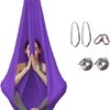 CurcKua 7PCS Aerial Yoga Hammock Silk Yoga Hammock, Aerial Yoga Swing for Inversion Exercises Improved Flexibility - Image 5