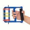 Sammons Preston 56571 Rolyan Ergonomic Hand Exerciser with Padded Handle,Adjustable Squeeze Tool,4 Pairs of Rubber Bands for Progressive Resistance,Improves Hand Grip Strength,Hand &Thumb,Blue - Image 2