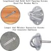 Wall And Ceiling Mount Aerial Rope Brackets, Ceiling Anchors For The Yoga,Olympic Rings Trx Hanger Bracket, Suspension Straps, Boxing Sandbags, Resistance Bands, Battle Ropes, Swing(2 Pcs) - Image 6