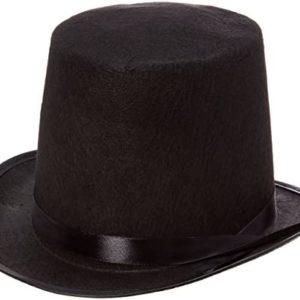 Rhode Island Novelty Black Felt Top Hat