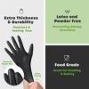 Disposable Black Nitrile Gloves 6 Mil. Extra Strength Latex & Powder Free, Textured Fingertips Gloves - Image 3