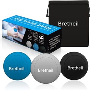Hand Stress Balls, Stress Balls for Adults, Therapy Squeezing Relief Soft Balls for Anxiety & Hand Strengthening Grip Exercise & Physical Rehabilitation, Great for Kids & Elders (3 Density Reliever)