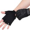 Kids Half Finger Cycling Gloves Mittens Breathable Non Slip Fingerless Bike Riding Gloves Shockproof Sports Training Gloves UV Protection Outdoor Skateboard Gloves for Boys Girls 6-10Y - Image 2
