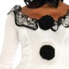 Leg Avenue Women's 3 Pc Pierrot Clown Costume with Dress, Neck Piece, Hat - Image 2