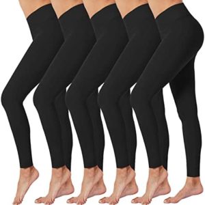 VALANDY High Waisted Leggings for Women Stretch Tummy Control Workout Running Yoga Pants Reg&Plus Size