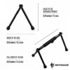Withgear Folding Push Up Bar - Portable and Lightweight Sturdy Duralumin Metal Push Up Bars and Indoor and Outdoor Parallette Bar for Men and Women - Image 7