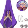 CurcKua 7PCS Aerial Yoga Hammock Silk Yoga Hammock, Aerial Yoga Swing for Inversion Exercises Improved Flexibility - Image 4