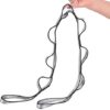 1.1M 7 Loops Aerial Yoga Hammock Extension Rope Belt Strap for Hammock Aerial Yoga Outdoor Camping Double-Layer High-Strength Polyester Chrysanthemum Rope (Orange) - Image 3