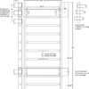 Vita Vibe 42” Wide Extreme Series Stall Bars/Swedish Bars (with Chip Up Bar) - Image 8