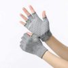 Yoga Gloves Non Slip Fingerless Yoga Gloves Exercise Gloves Workout Gloves 2 Packs (Black&Grey with White dots), 17*16*2cm - Image 5