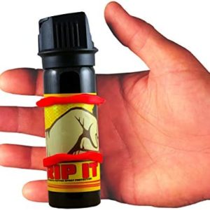 Grip It Pepper Spray for Runners - Joggers - Walking - Hiking - Lightweight Hand Strap Jogger - 3 Ounce Can of Police Grade Strength