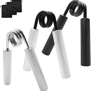 FitColt Hand Grip Strengthener Set, 3 Pack 100-200 LBS Hand Gripper, Hand Exerciser, Metal Heavy Grip Strength Trainer, Hand Strengthener for Finger Wrist Forearm