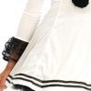 Leg Avenue Women's 3 Pc Pierrot Clown Costume with Dress, Neck Piece, Hat - Image 3