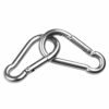 30 Pack Spring Snap Hook, Carabiner Clip Galvanized Steel, Silver Quick Link Clip Keychain for Camping, Hiking, Outdoor, Gym, Small M5 Carabiners for Dog Leash & Harness - Image 3
