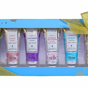 Spa Luxetique Hand Cream Gift Set, Hand Cream for Women, Travel Size Hand Lotion with Natural Aloe and Vitamin E for Dry Skin, Lotion Gift Set for Women, 6 x 1.0 oz/30ml