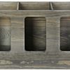 MyGift Vintage Gray Wood Gym Sports Fitness Foam Roller Holder Wall Mounted or Floor Storage Rack - Image 6