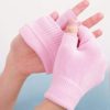 Moisturizing Fingerless Gloves and Heel Socks - Cold Therapy Gel Moisturizing Gloves and Heel Socks - Gel Spa for Moisturize Soften Repairing Dry Cracked Hands Feet Skin Care(Pink) - Image 5