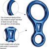 Fusion Climb Aluminum Figure 8 Descender Blue Heavy Duty - Image 3