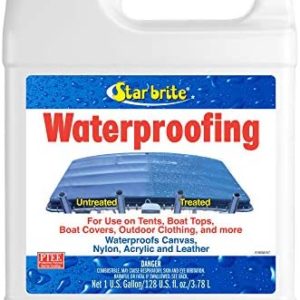 STAR BRITE Waterproofing Spray, Waterproofer + Stain Repellent + UV Protection for Boat Covers, Car Covers, Bimini Tops, Tents, Jackets, Backpacks, Boots, Awnings, Patio Covers & More