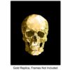 Abstract Human Anatomy Wall Art Poster Set- Gift for Doctor, Nurse, Physicians Assistant, RN - Modern Black and Gold Room Decor Home Decorations Set for Medical Office - Heart, Skull, Lungs, Brain - Image 2