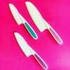 Tovla Jr. Kids Kitchen Knife and Foldable Cutting Board Set: Children's Cooking Knives in 3 Sizes & Colors/Firm Grip, Serrated Edges, BPA-Free Kids' Knives/Safe Lettuce and Salad Knives… (Blue) - Image 3