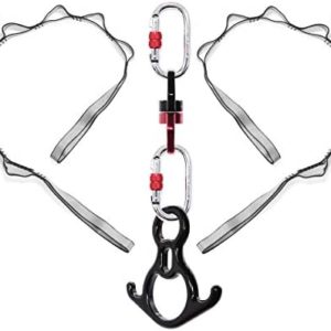 DASKING Aerial Silk Dance Hardware kit for Acrobatic Flying Dance Rescue 8 & Swivel & Carabiners