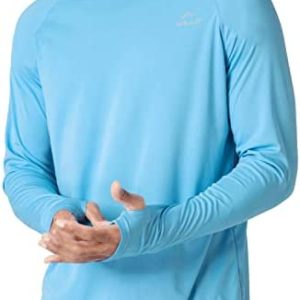 Willit Men's UPF 50+ Sun Protection Hoodie Shirt Long Sleeve SPF Fishing Outdoor UV Shirt Hiking Lightweight