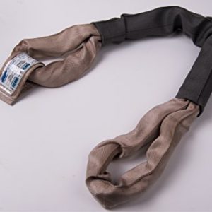American Industrial / 3 1/2" Body/Eye to Eye Polyester Round Sling - Tan / 6 Ft. Long / Ee120X6' / 10,600 Lbs. Vertical