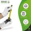 PUREVACY String Knit Gloves with Single Side Dot. Safety White Cotton Work Gloves for Men & Women for Gardening, Warehouse - Image 4