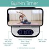 CHABAEBAE Smart Yoga Mat for Women, Yoga Mat for Men Exercise Mats | Non Slip Yoga Mat With Built-in Workout Timer, Phone/ Tablet Stand | Workout Mat Pilates Mat, 72" L 24" W 6mm Thick Yoga Mat With Strap & Bag - Image 3
