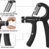 TKEPQ Grip Strength Trainer 2 Pack Hand Gripper Strengthener Exerciser Trainer Wrist Forearm Stretcher Adjustable Resistance - Silver, Black - Image 3